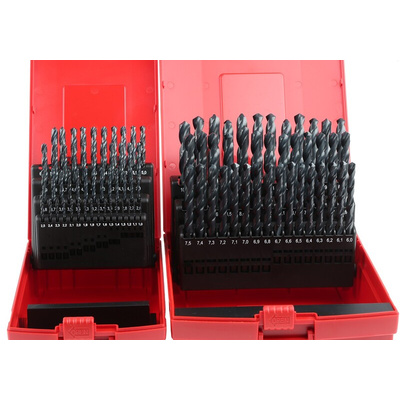 Dormer 91-Piece Twist Drill Bit Set for Multi-Material, 10mm Max, 1mm Min, HSS Bits