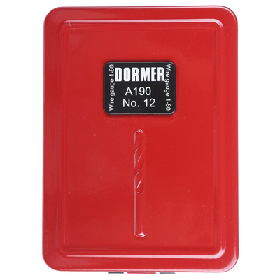 Dormer 60-Piece Twist Drill Bit Set for Metal, 60mm Max, 1 Min, HSS Bits