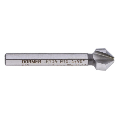 Dormer HSS Drill Bit, 10.4mm Head, 3 Flute(s), 90°, 1 Piece(s)
