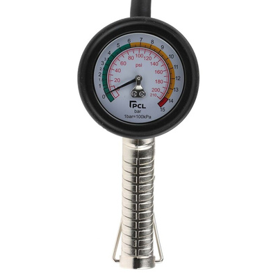 PCL Tyre Inflator, 10 → 210psi, 1/4in Air Inlet (BSP)