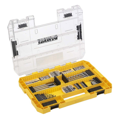 DeWALT 85-Piece Twist Drill Bit Set for Multi-Material, 32mm Max, 2mm Min, High Speed Steel Bits