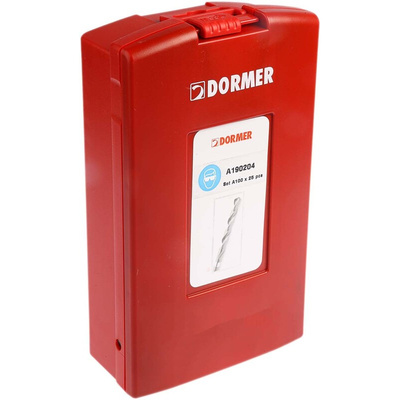 Dormer 25-Piece Twist Drill Bit Set for Multi-Material, 13mm Max, 1mm Min, HSS Bits