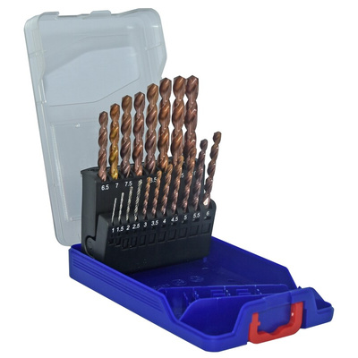 Tivoly 19-Piece for Steel, 10mm Max, 1mm Min, HSS Bits