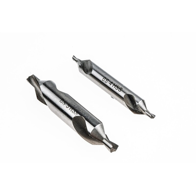 RS PRO 5-Piece Twist Drill Bit Set for Multi-Material, 2 1/2in Max, 1 1/2in Min, HSS Bits