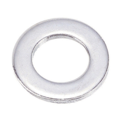 Chrome Plated Steel Plain Washer, 0.5mm Thickness, M3