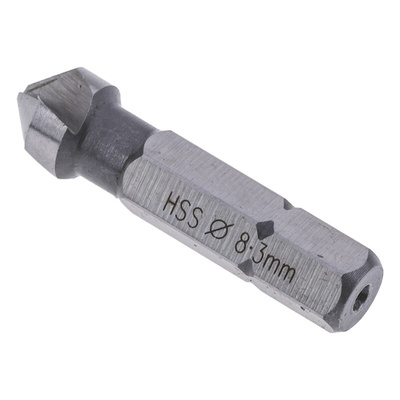 EXACT HSS Drill Bit, 8.3mm Head, 3 Flute(s), 90°, 1 Piece(s)
