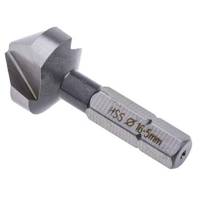 EXACT HSS Drill Bit, 16.5mm Head, 3 Flute(s), 90°, 1 Piece(s)