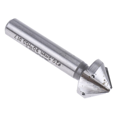 EXACT HSS Countersink Drill Bit Set, 6.3 mm, 8.3 mm, 10.4 mm, 12.4 mm, 16.5 mm, 20.5 mm Head, 3 Flute(s), 90°, 6