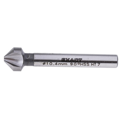 EXACT HSS Drill Bit, 10.4mm Head, 3 Flute(s), 90°, 1 Piece(s)