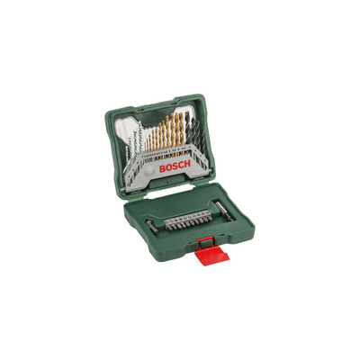 Bosch 30-Piece Twist Drill Bit Set for Multi-Material, 8mm Max, 1.5mm Min, HSS Bits