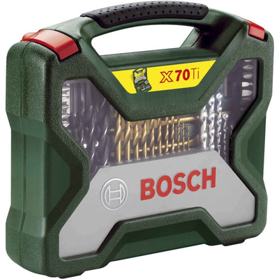 Bosch 70-Piece Twist Drill Bit Set for Multi-Material, 32mm Max, 1.5mm Min, HSS Bits