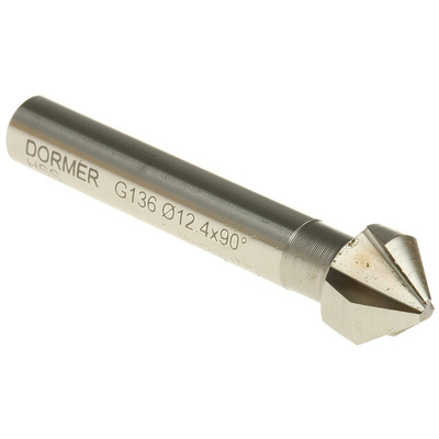 Dormer HSS Drill Bit, 12.4mm Head, 3 Flute(s), 90°, 1 Piece(s)