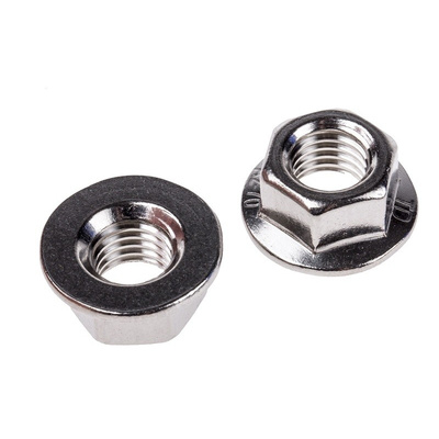 26mm Plain Stainless Steel Hex Flanged Nut, M12, A2 304