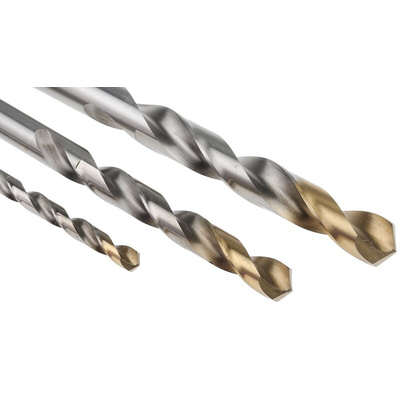 Dormer 25-Piece Twist Drill Bit Set for Multi-Material, 13mm Max, 1mm Min, HSS-TiN Bits