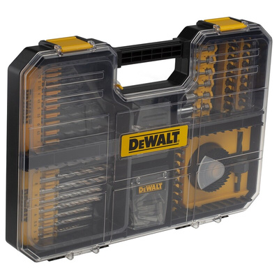 DeWALT 100-Piece Twist Drill Bit Set for Multi-Material, 10mm Max, 1.5 Min, HSS Bits