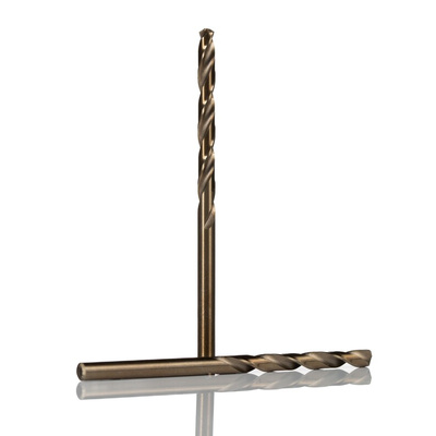RS PRO HSCo Twist Drill Bit, 4mm Diameter, 75 mm Overall