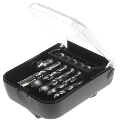 EXACT 11-Piece Twist Drill Bit Set for Metal, 10.2mm Max, 2.5mm Min, HSS Bits