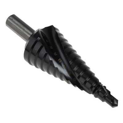 EXACT 3-Piece Step Drill Bit Set for Metal, 30mm Max, 4mm Min, HSS Bits