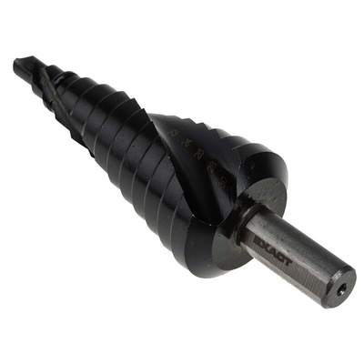 EXACT 3-Piece Step Drill Bit Set for Metal, 30mm Max, 4mm Min, HSS Bits