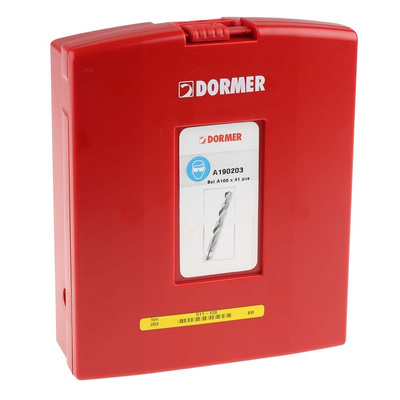 Dormer 41-Piece Twist Drill Bit Set for Multi-Material, 10mm Max, 6mm Min, HSS Bits