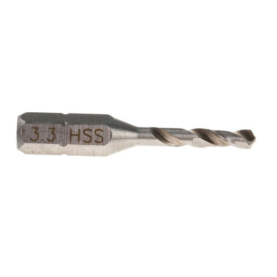 RS PRO HSS Twist Drill Bit, 3.3mm Diameter