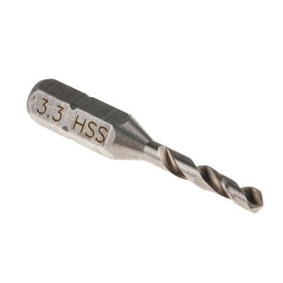 RS PRO HSS Twist Drill Bit, 3.3mm Diameter