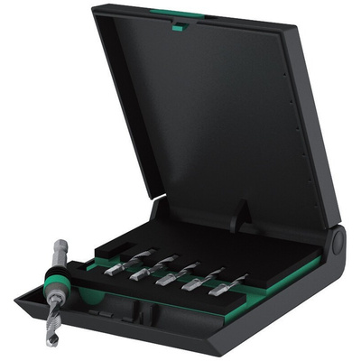 Wera 7-Piece Twist Drill Bit Set for Metal, 8.5mm Max, 2.5mm Min, HSS Bits
