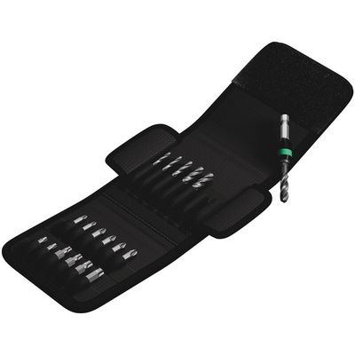 Wera 19-Piece Twist Drill Bit Set for Metal, 8mm Max, 3mm Min, HSS Bits