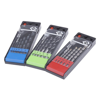 CK 16-Piece Twist Drill Bit Set for Multi-Material, 10mm Max, 2mm Min, Steel Bits