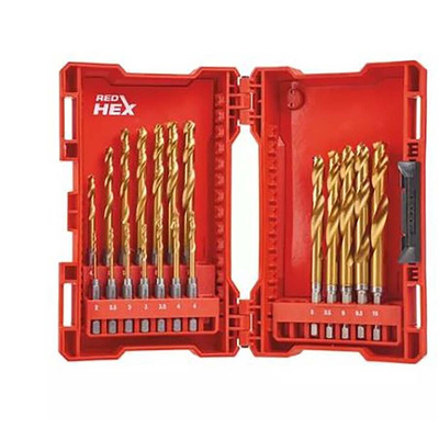 Milwaukee 19-Piece Twist Drill Bit Set for Metal, 10mm Max, 2mm Min