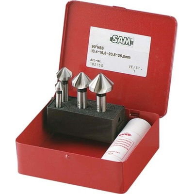 SAM 4-Piece for Metal, 25mm Max, 10.4mm Min, High Speed Steel Bits
