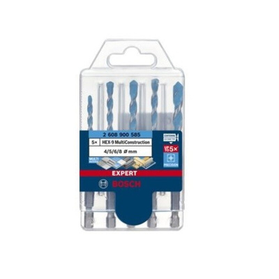 Bosch 3-Piece Tile Drill Bit Set for Masonry, 8mm Max, 5mm Min, Carbide Tipped Bits