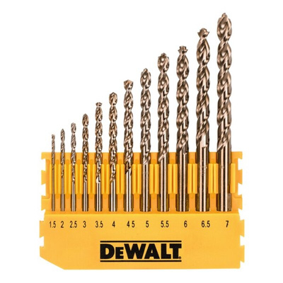 ECA Electronic 100-Piece Masonry Drill Bit, Metal Drill Bit, Wood Drill Bit Set for Multi-Material, 8mm Max, 4mm Min