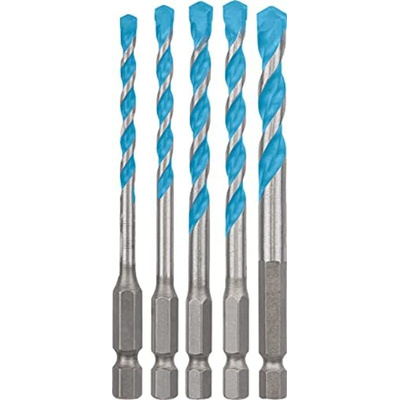 Bosch 5-Piece Tile Drill Bit Set for Multi-Material, 8mm Max, 4mm Min, Diamond Bits