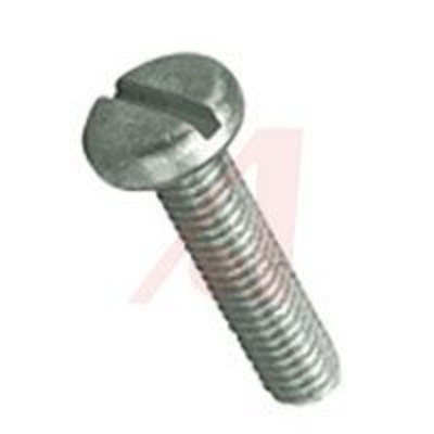 Scrw; 4-40; Pan; 1 in.; Steel; Zinc Plated; Slotted