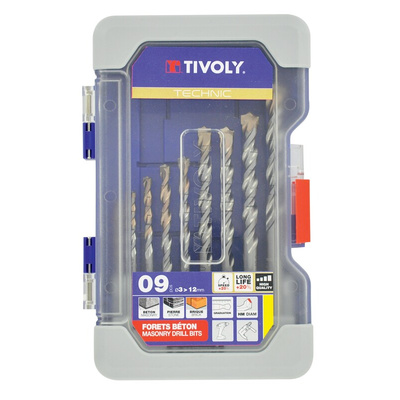 Tivoly 9-Piece, 12mm Max, 3mm Min