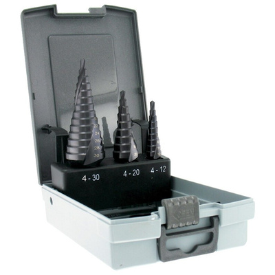 Tivoly 3-Piece for Steel, 30mm Max, 4mm Min, HSS Bits