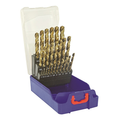 Tivoly 25-Piece for Stainless Steel, 13mm Max, 1mm Min, HSS Bits