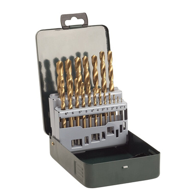 Bosch 19-Piece Twist Drill Bit Set for Metal, 10mm Max, 1mm Min