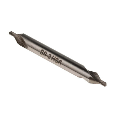 RS PRO HSS double ended centre drill, 1.6mm Diameter, 45 mm Overall