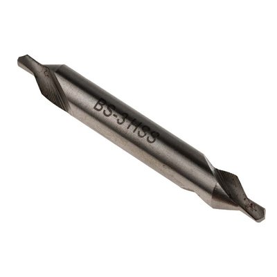 RS PRO HSS double ended centre drill, 2.4mm Diameter, 50 mm Overall