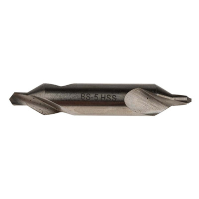 RS PRO HSS double ended centre drill, 4.8mm Diameter, 64 mm Overall