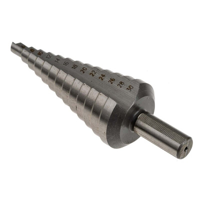 EXACT 3-Piece Step Drill Bit Set for Metal, 30mm Max, 4mm Min, HSS Bits