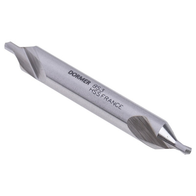 Dormer A225 Series HSS Centre Drill Bit, 1/4" → 3/32" Diameter, 50 mm Overall
