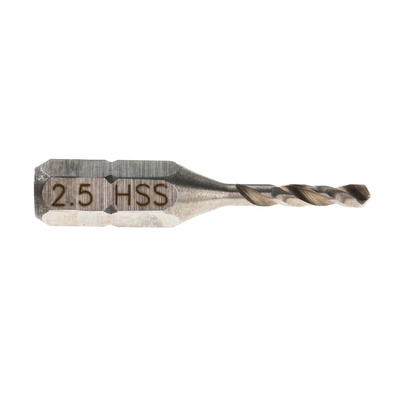 RS PRO HSS Twist Drill Bit, 2.5mm Diameter