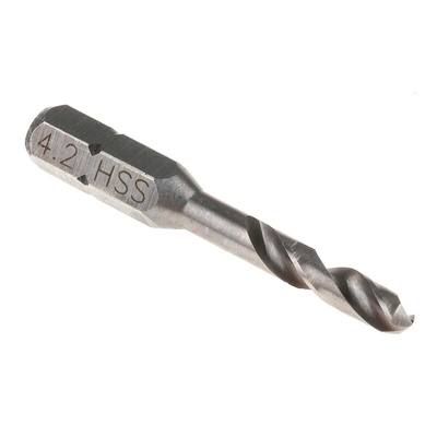 RS PRO HSS Twist Drill Bit, 4.2mm Diameter