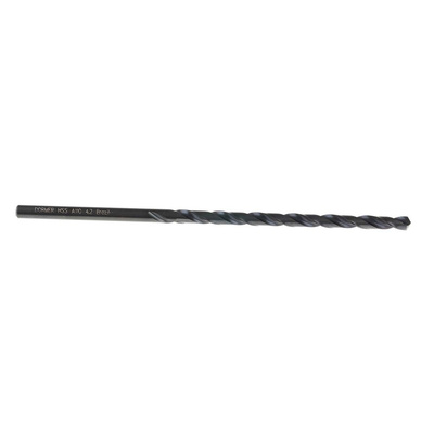 Dormer A110 Series HSS Twist Drill Bit, 4.2mm Diameter, 119 mm Overall