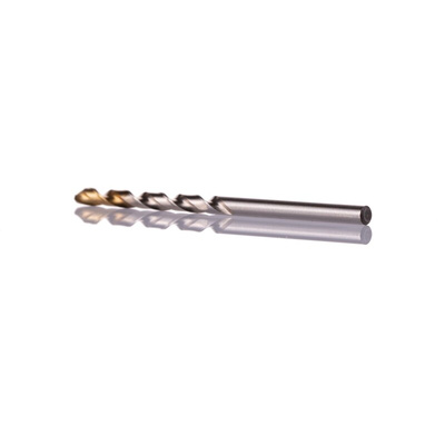 Dormer A002 Series HSS-TiN Twist Drill Bit, 3.3mm Diameter, 65 mm Overall