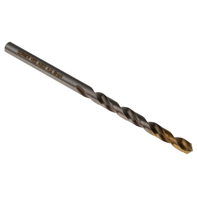 Dormer A002 Series HSS-TiN Twist Drill Bit, 4mm Diameter, 75 mm Overall