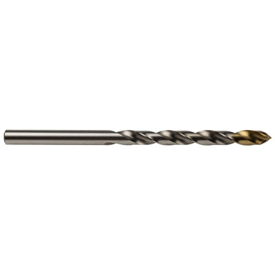 Dormer A002 Series HSS-TiN Twist Drill Bit, 5mm Diameter, 86 mm Overall